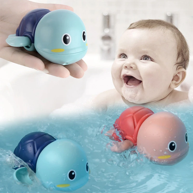 Bath-Toys Tortoise Children Clockwork Kids Cartoon Cute for Boys Girls Toddler Badspeelgoed