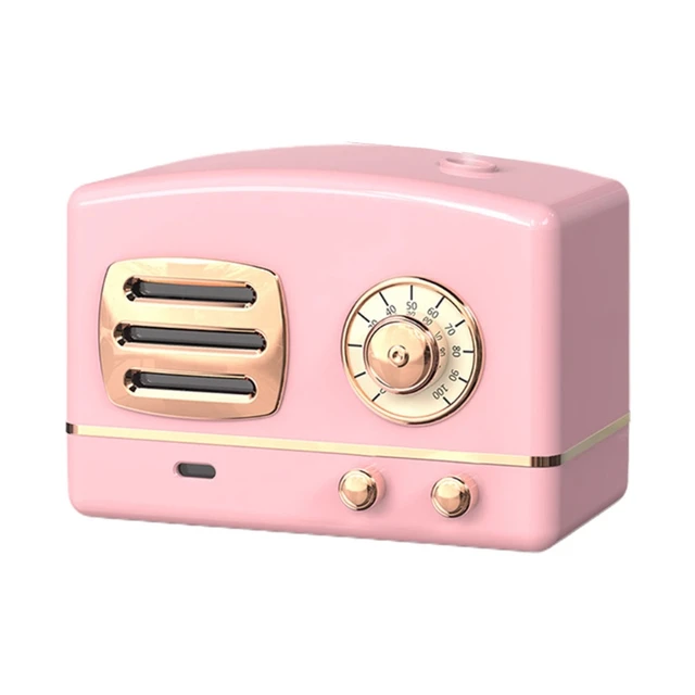Retro Radio Shape Large Capacity Portable Desktop Air Humidifier USB Mist Maker Aroma Essential Oil Diffuser for Home 3