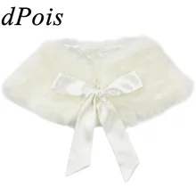 Детское болеро из искусственного меха для девочек; Детский кардиган; куртка; накидка; нарядное платье принцессы на свадьбу, вечеринку; шали и аксессуары