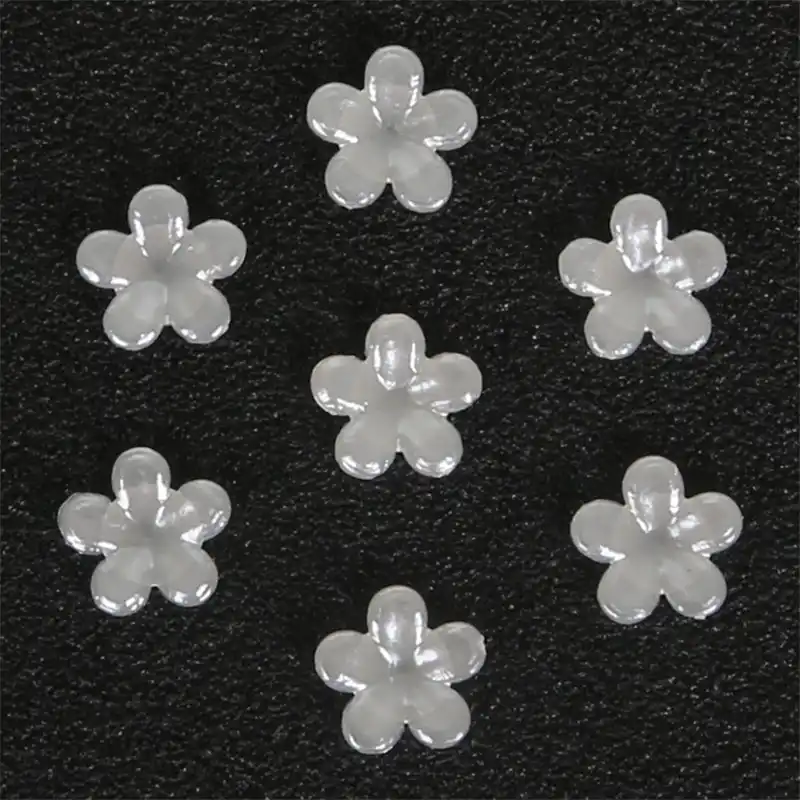 300 600 шт./пакет плоская спина кабошон Imatation Plastic ABS Pearl Flower для DIY Jewelry Beads Craft Phone
