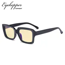TM9107 Eyekepper, синий светильник, блокирующие очки с желтым фильтром, большие квадратные компьютерные очки для женщин