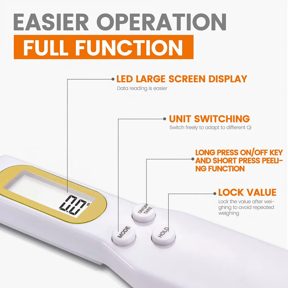 LCD Digital Kitchen Scale Electronic Cooking Food Weight Measuring Spoon 500g 0.1g Coffee Tea Sugar Spoon Scale Kitchen Tool kitchen measuring spoons measuring spoon set electronic kitchen scale electronic measuring spoon
