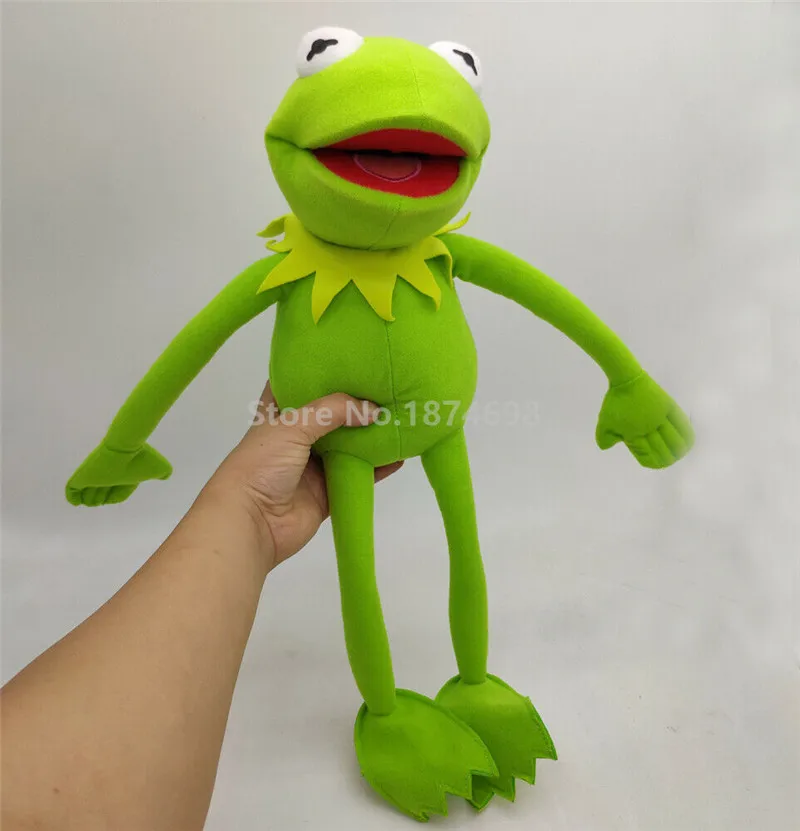 Новая плюшевая игрушка в виде лягушки из мультфильма «Muppets Kermit» 45 см, милые мягкие игрушки в виде животных, мягкие детские игрушки для мальчиков, подарки для детей