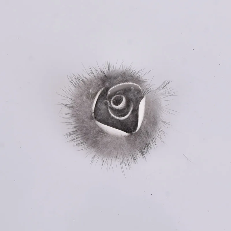 Помпоны с норковым цветком Меховые помпоны для изготовления ювелирных изделий DIY