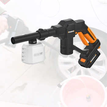 고압 무선 세차기, 무선 물총 분무기, 정원 급수 세차용 다기능 폼 건