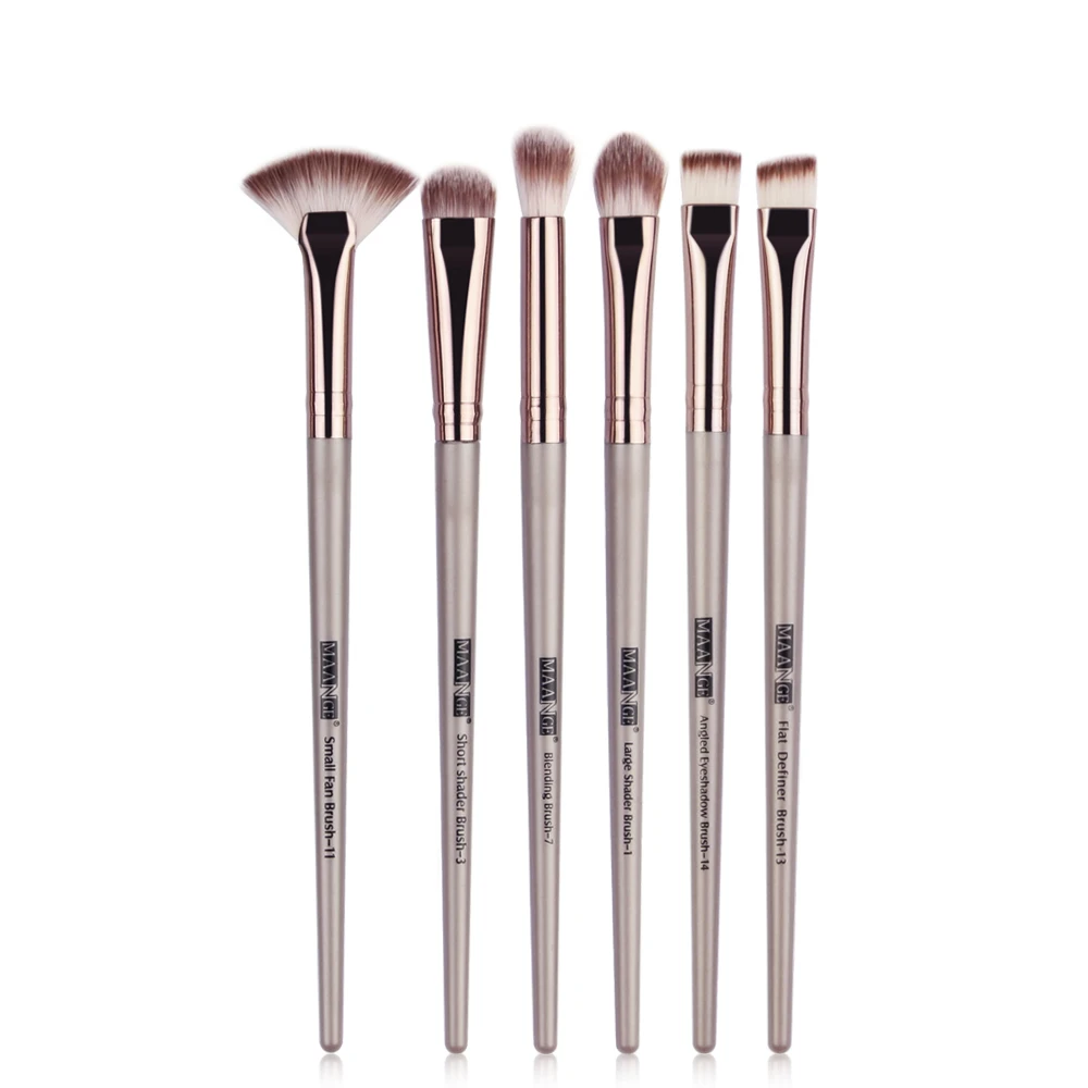 

6 Pcs Makeup Brushes Set Face Eyeshadow Eyebrow Powder Fodundation Blending Brush Professional Beauty Cosmetic Tools Accessories