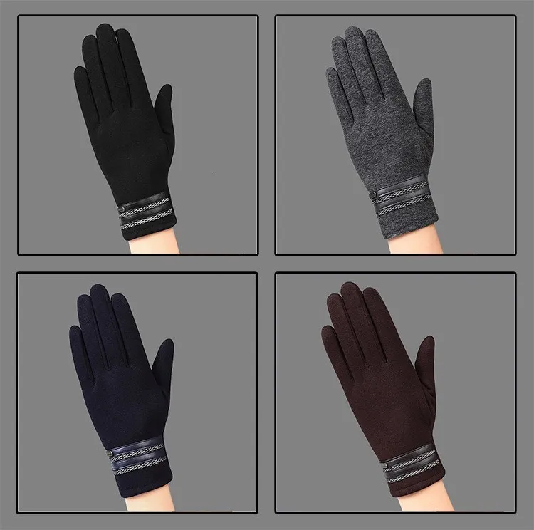 Мужские зимние перчатки роскошные кожаные Moto Guantes PU лоскутные толстые перчатки мужские мотоциклетные теплые перчатки противоскользящие