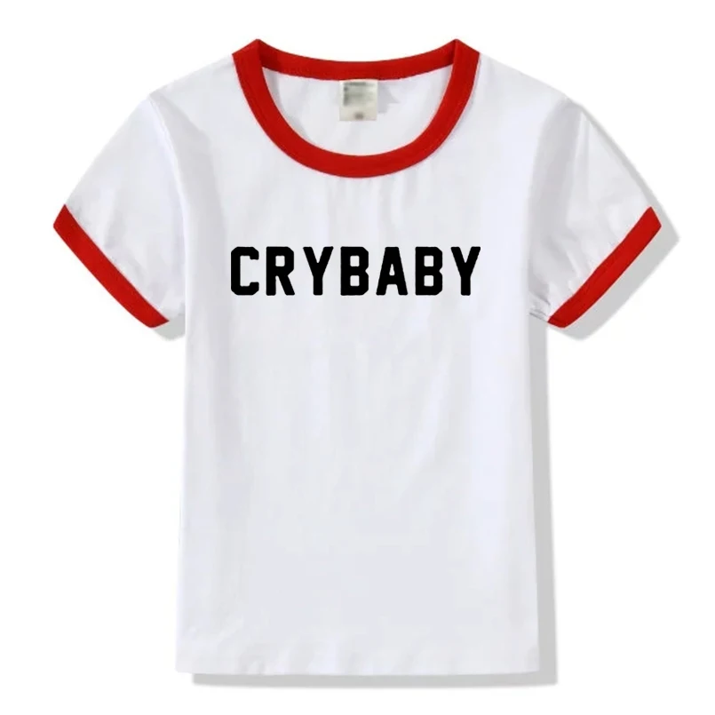 Для женщин футболка Мелани Мартинес Cry Baby розового цвета с принтом в виде букв для забавная Футболка Леди Черный верхний тройник битник женская футболка, Топ