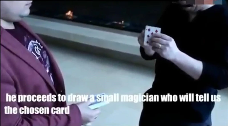 Карта-Teran Magic Tricks карта предсказание волшебник магии крупным планом иллюзии реквизит для фокусов выбранная карта