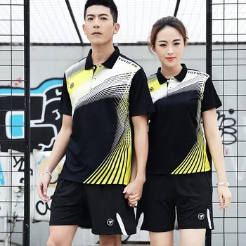 

New Short sleeve Badminton clothes Men / Women ,Table Tennis wear ,sports Running jerseys , Gym Tennis jerseys A126