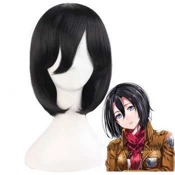 

Attack on Titan Shingeki no Kyojin Mikasa Ackermann Cosplay Wig