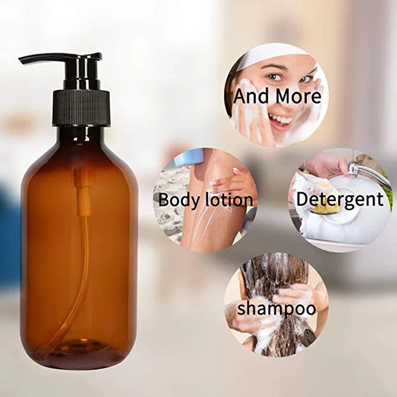 Bathroom Soap Dispensers Amber Shampoo Air Lotion Container Press Foam Pump Bottle for Bath Soap Gel Cosmetics 300/500 ml soap dispenser,soap dispenser bottle,foaming soap dispenser,refillable plastic bottles,foam pump bottle