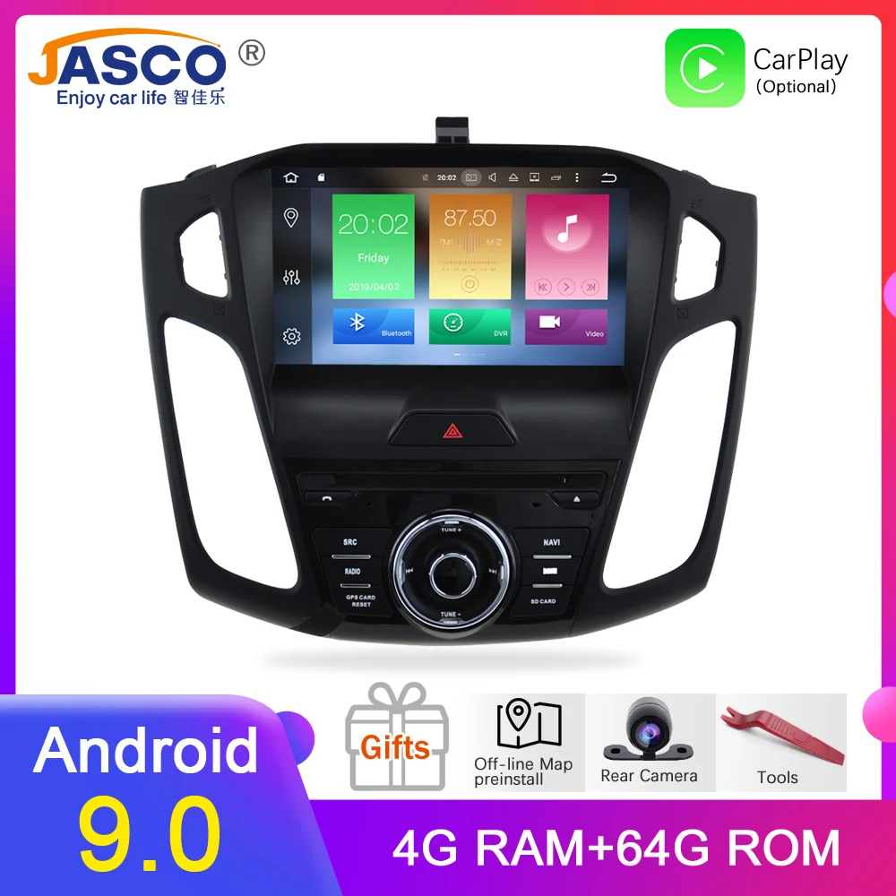 

HD 9' Octa Core Android 9.0 Car Radio GPS Navigation Stereo For ford Focus 2015 2016 2017 Auto Audio