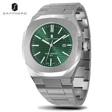 

SAPPHERO Stylish Watch for Men MIYOTA Quartz Movement Stainless Steel AUTO Date 100M Waterproof Sport Mens Watches reloj hombre