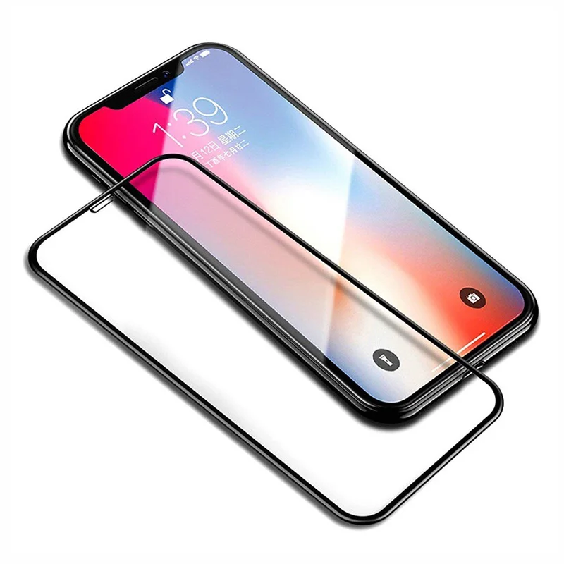 2 шт HD полное покрытие из закаленного стекла для iPhone 11 Pro Max XS Max XR X Взрывозащищенная пленка для экрана для iPhone 6 6s 7 8 Plus 5 5S SE