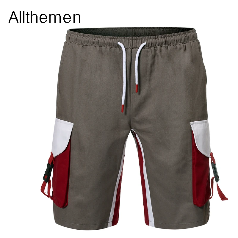 Мужские повседневные шорты Allthemen Модные свободные с цветными блоками летние