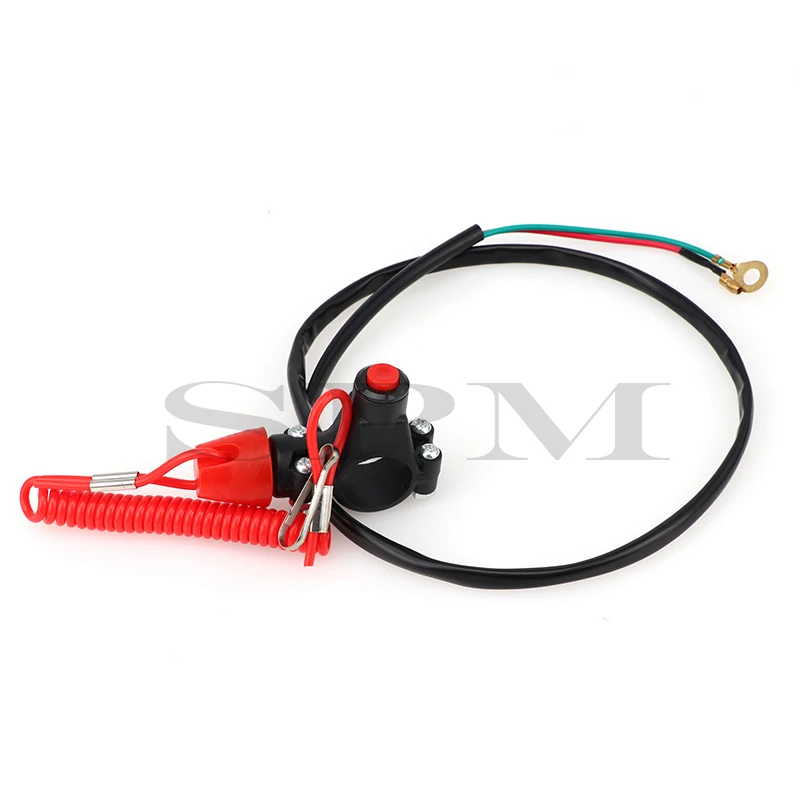 ATV Motorcycle Boat Tether Lanyard Emergency Kill Stop Engine Switch