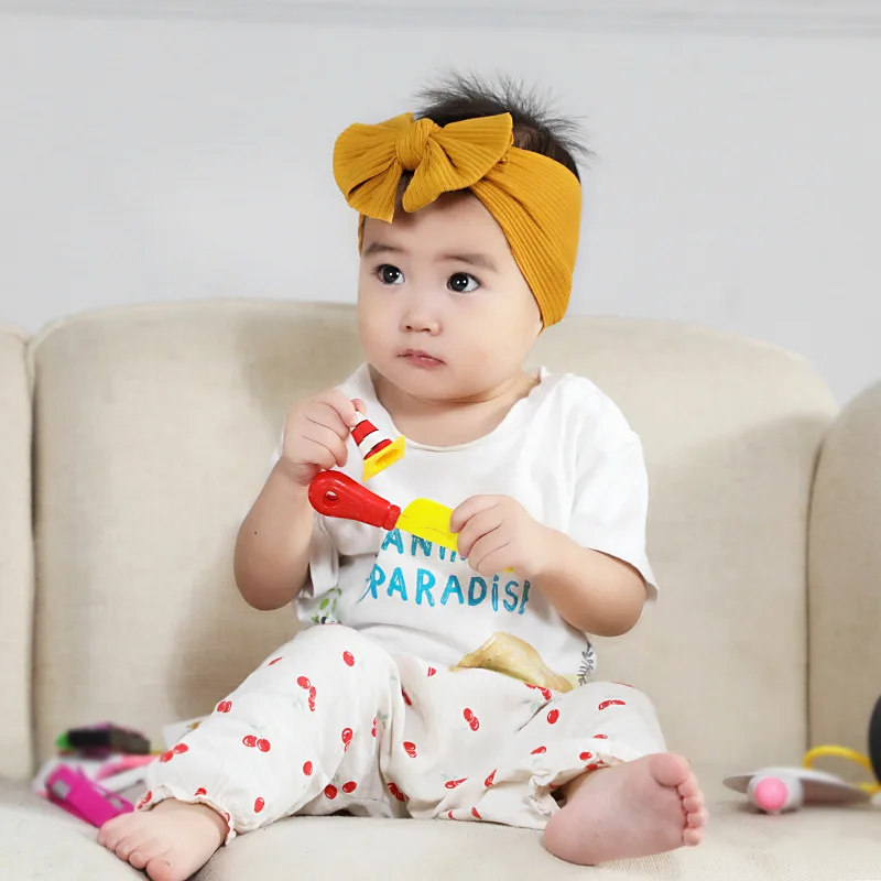 Bandeau à noeud pour bébés filles cerre tete fille mignon turban bebe fille  rouge bandeaux pour bébé fille élastique bandeau nouveau né fille naissance  accessoires - AliExpress