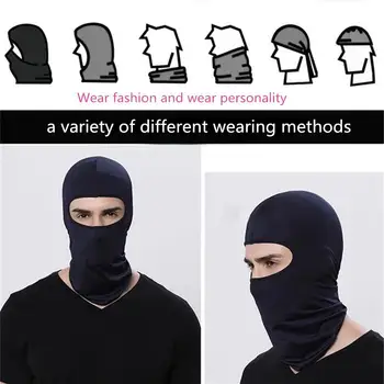 

GloryStar Outdoor Ski Motorcycle Cycling Balaclava Full Face Mask Neck Cover Ultra Thin