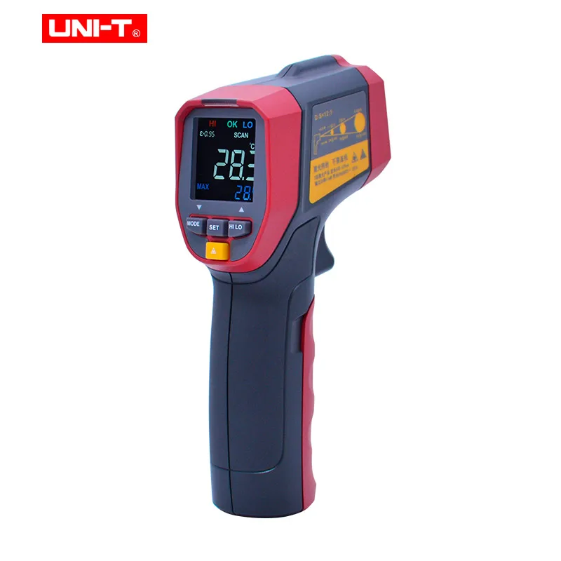 UNI-T Бесконтактный измеритель температуры UNI-T UT300A+ Серия лазерный ИК инфракрасный термометр инфракрасный температурный пистолет с ЖК-подсветкой