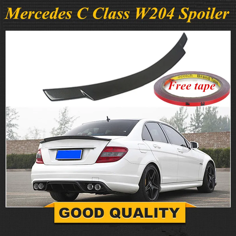 Mercedes W204 C74 Стиль спойлер из углеволокна для Benz C Class W204 4х-дверный 2007-2013 Седан