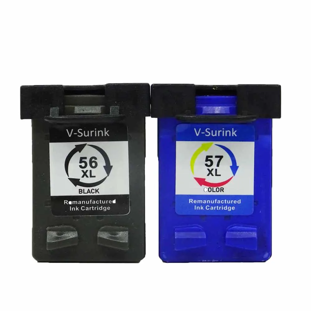 

V-Surink 56XL 57XL Ink Cartridge Compatible for for hp 56 57 hp56 hp57 Deskjet 450 450cbi 450ci 450wbt F4140 F4180 5150 5550