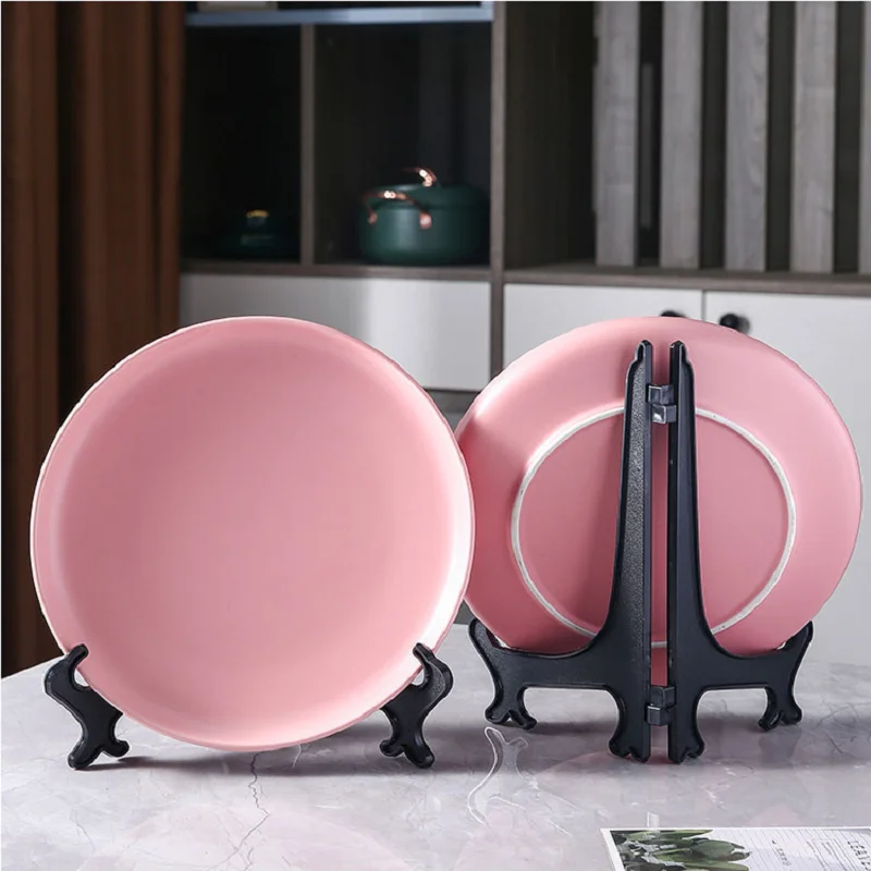 Triangle Structure Dish Display Rack High Strength Photo Frame Plate