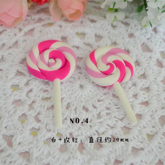 50 шт. диаметр 29 мм Радуга Красочные леденцы bonbon конфеты смолы flatback для душа ребенка ремесло принадлежности чехол для телефона наклейки