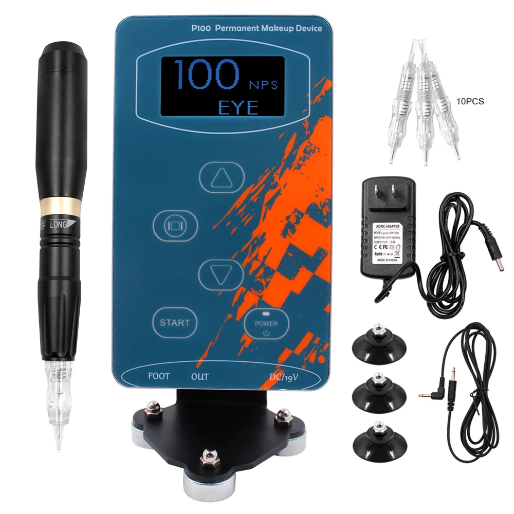 

Newest Touch Control Permanent Makeup Machine Kits Microblading Eyebrow Embroidery Digital Tattoo Machine with Cartridge Needles