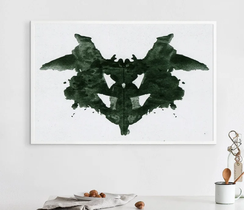 Rorschach inkblot тест-Арт холст плакат домашний Декор стены(без рамки