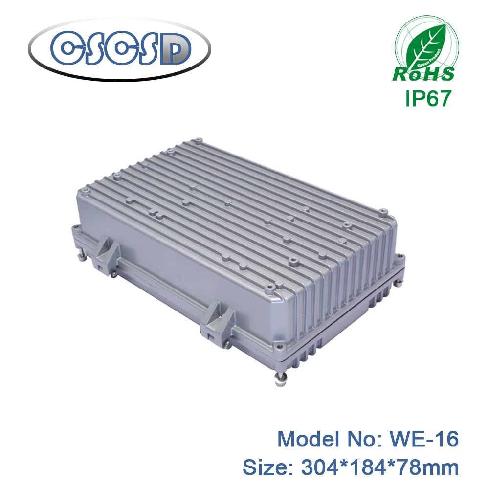 a pcs/lot 304*184*78mm CSCSD aluminum die casting enclosure box amplifier aluminum case waterproof box project enclosure