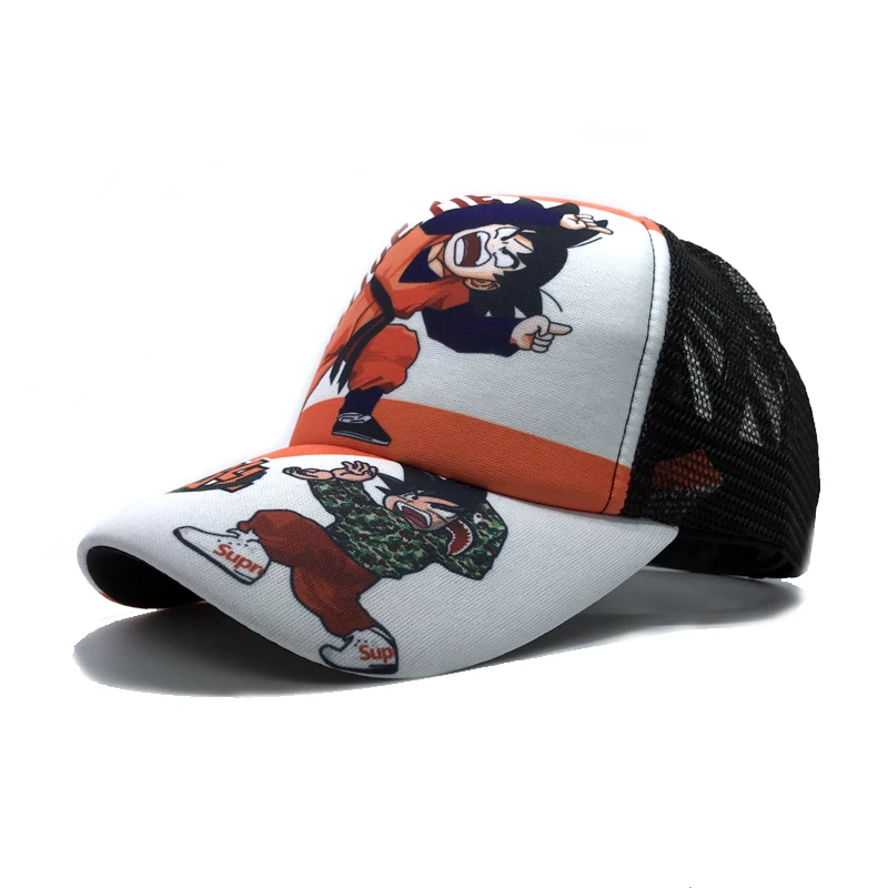 Аниме DRAGON BALL Snapback бейсболка Мужская и женская хип-хоп сетчатая шляпа для косплея аксессуары