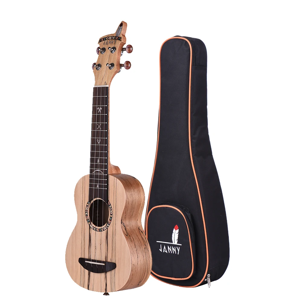 2" Акустическая деревянная сопрано укулеле Ukelele Uke Spalted Maple ...