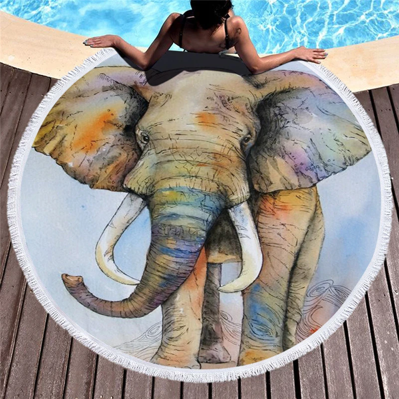 Летнее пляжное полотенце для путешествий с кисточкой цветные полотенца из