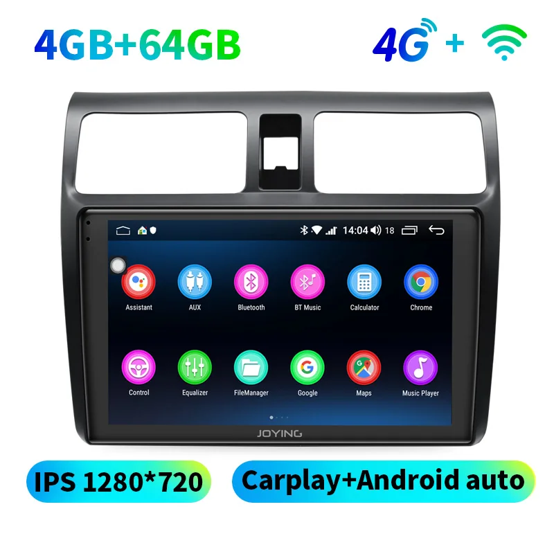 10," Android 8,1 Стерео DVD мультимедиа для Suzuki Swift 2004 2005 2006 2007 2008 2009 2010 радио gps навигации WI-FI плеер - Цвет: 4GB 64GB WITH 4G