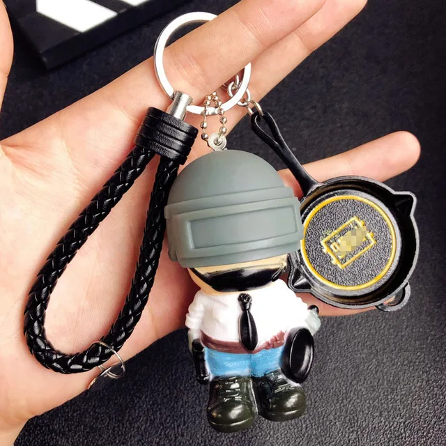 J Игра PUBG Playerunknown's Battlegrounds аксессуары для косплея брелок мультфильм воин уровень 3 шлем оружие Броня металлический брелок - Color: J