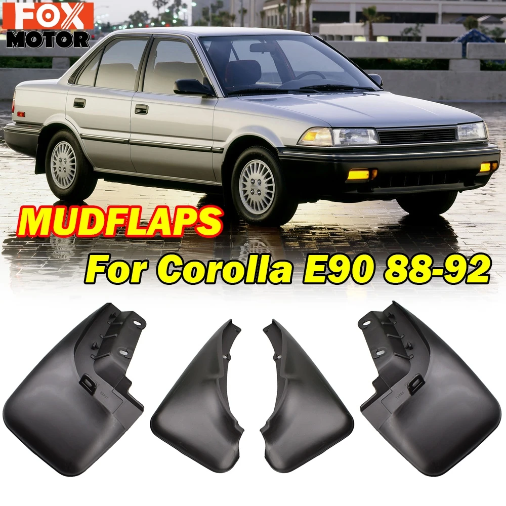 4 шт. литые Брызговики для Toyota Corolla E90 AE90 AE92 1988 1992 седан купе 1989 1990 1991|Грязезащита| |