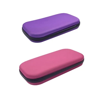 

2 Pcs Carry Travel Organizer Stethoscope Hard Storage Box Case Bag Eva, Purple & Pink