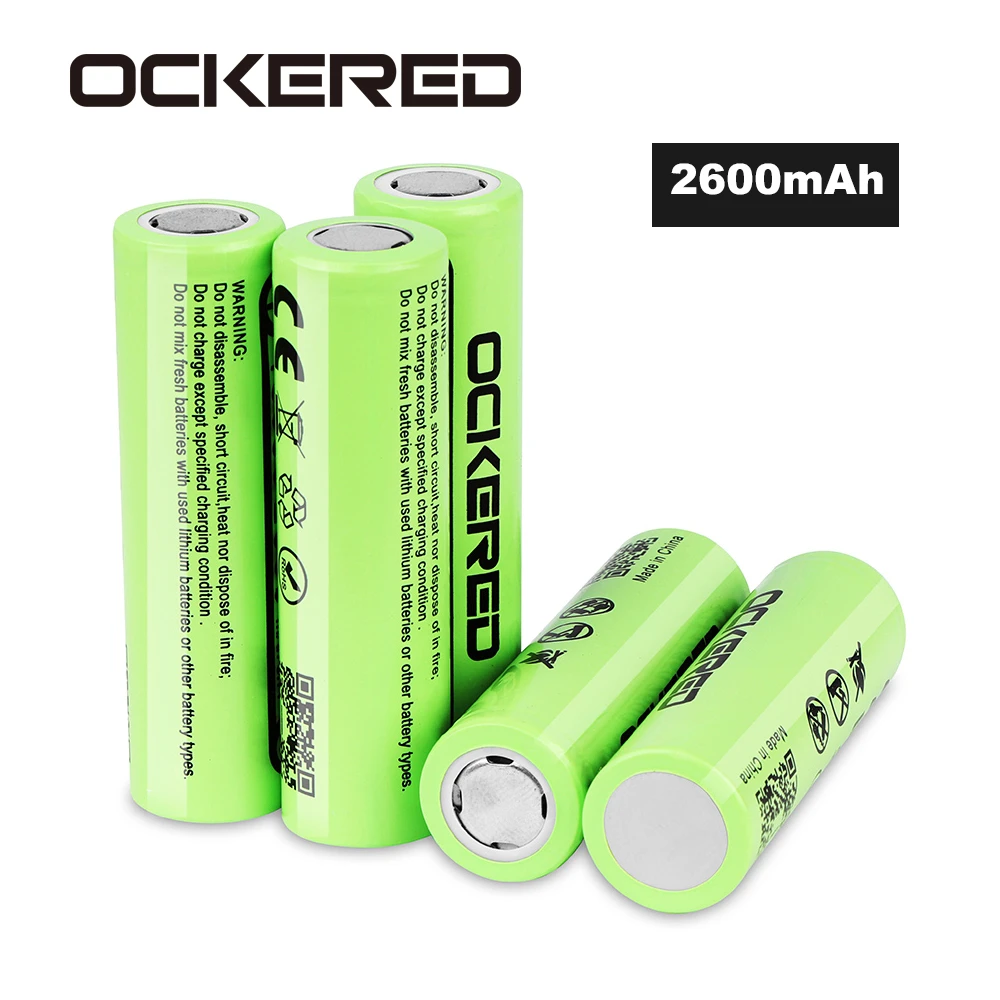 Ockered Original 3 7 V 2600mah 18650 Battery Rechargeable Li Ion Batteries Toys Tools Flashlight Rechargeable Battery Rechargeable Batteries Aliexpress