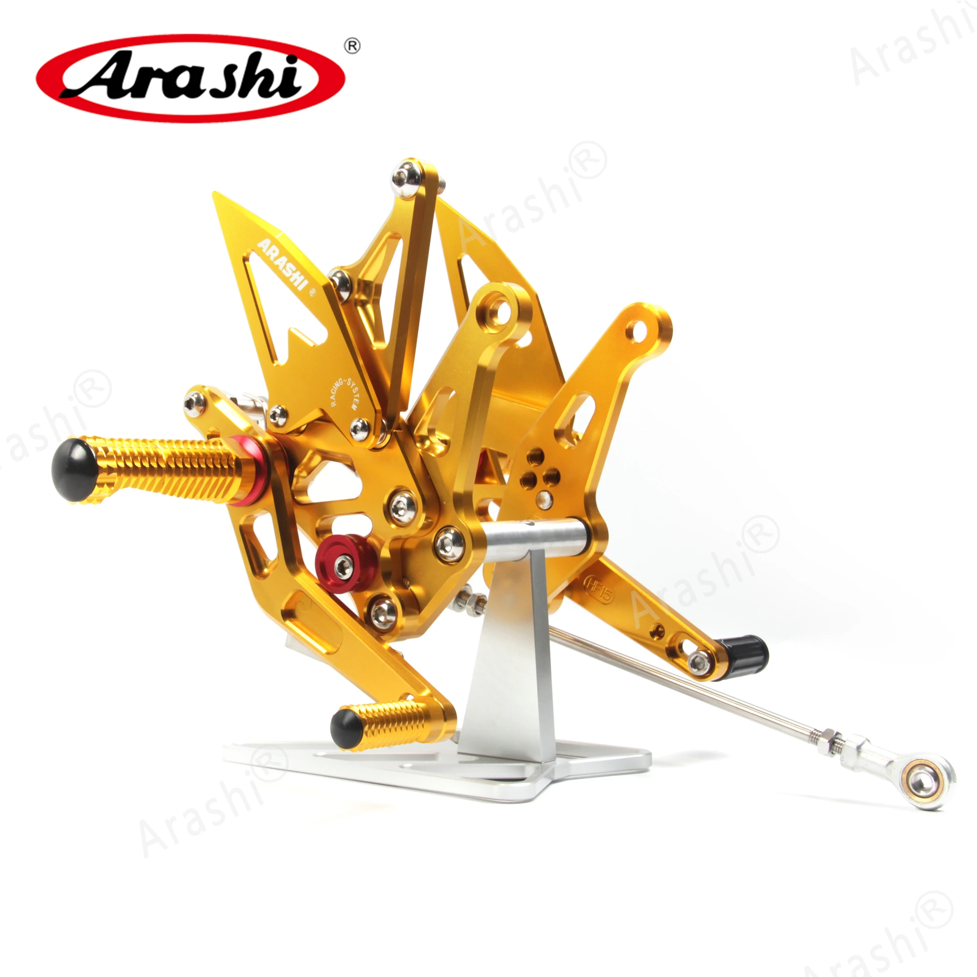 Регулируемая подставка для ног Arashi для KAWASAKI Z1000 Z 1000 Z1000SX CNC Rearset подножки Задние подножки алюминиевый черный