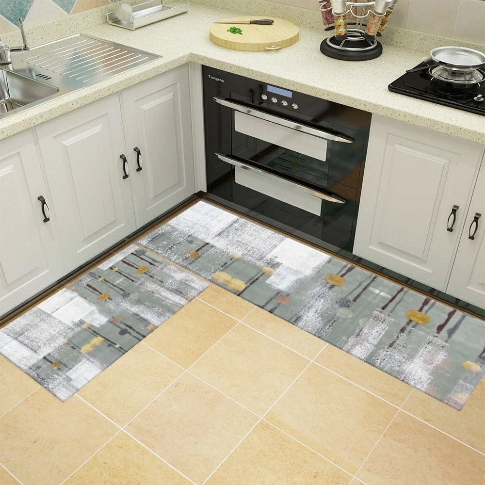 Kitchen-T14 Кухонный впитывающий и противоскользящий ковер для ванной комнаты - Цвет: Kitchen-T14