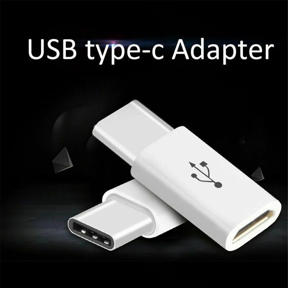 Адаптер USB штырь гнездо Micro переходник зарядный кабель совместимый с микро B в