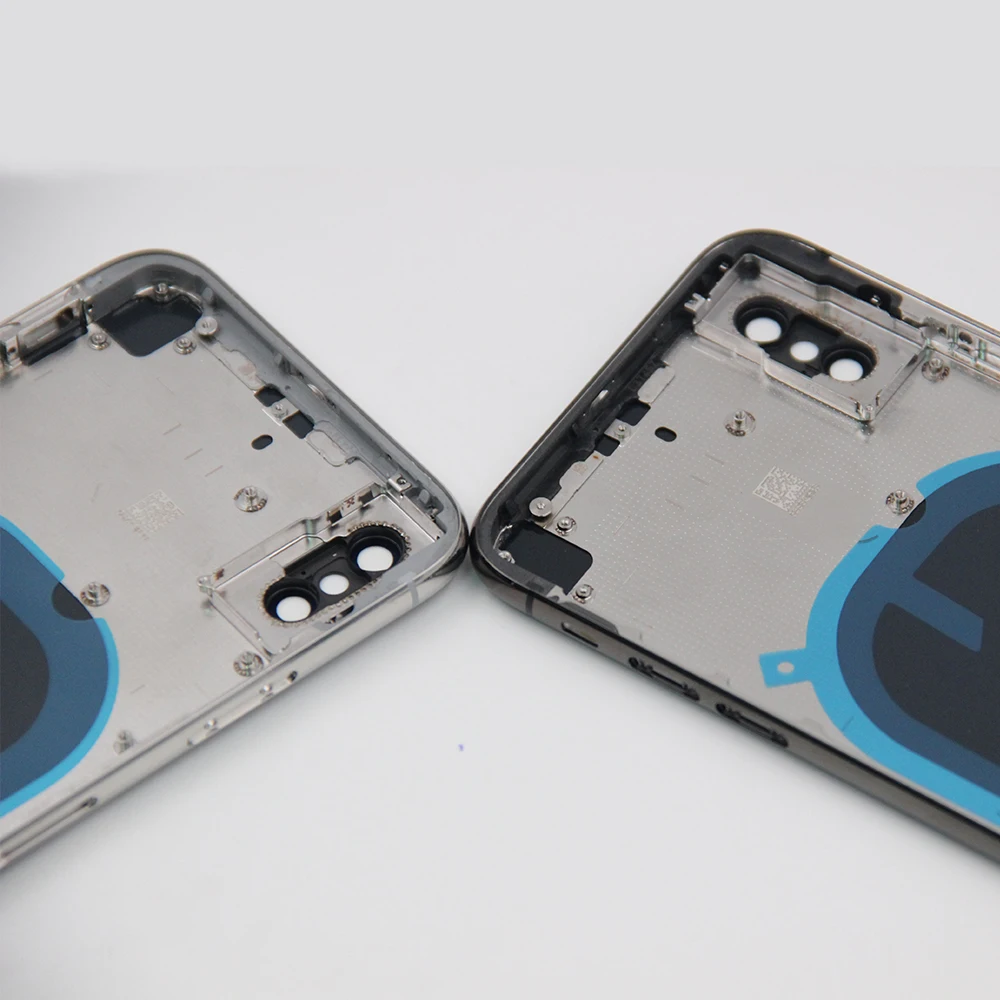Запасные части для iPhone X крышка батареи Чехол для задней части телефона средняя рамка Шасси и Задняя стеклянная крышка для iPhone X 5,8"