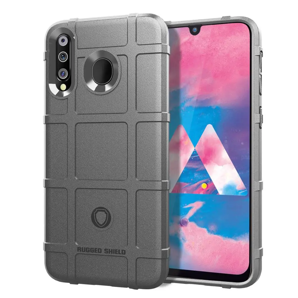Чехол для samsung Galaxy M30, прочная защита, защита от царапин и падения, чехол для samsung Galaxy M30 - Цвет: Серый