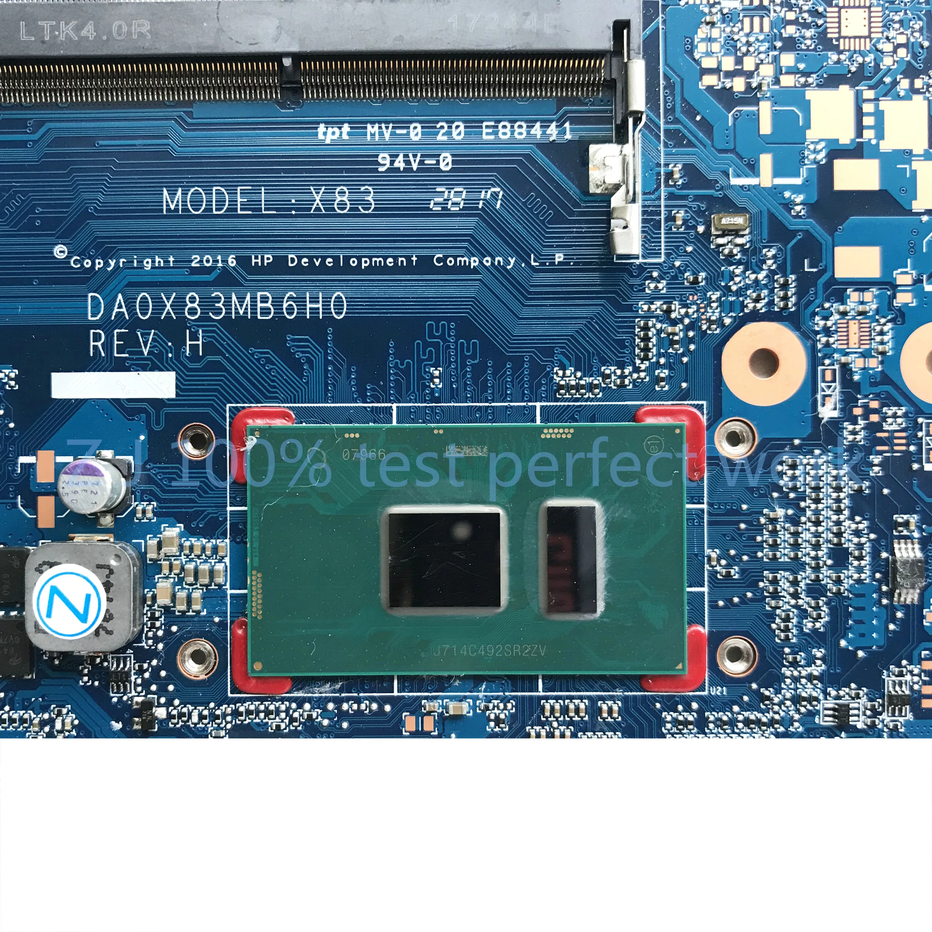 907712-601 для hp 450 G4 470 G4 Материнская плата ноутбука DA0X83MB6H0 с SR2ZV i7-7500U Процессор DDR4 материнская плата тестирование Быстрая