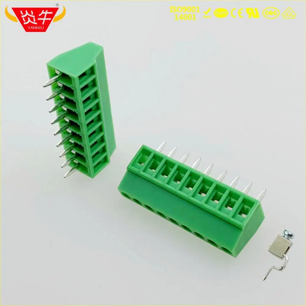 KF308 2,54 мм 2PIN PCB Универсальный винтовой клеммный блок DG308 KF128-2.54-2P MPT 0,5/2-2,54-1725656 PHOENIX CONTACT YANNIU