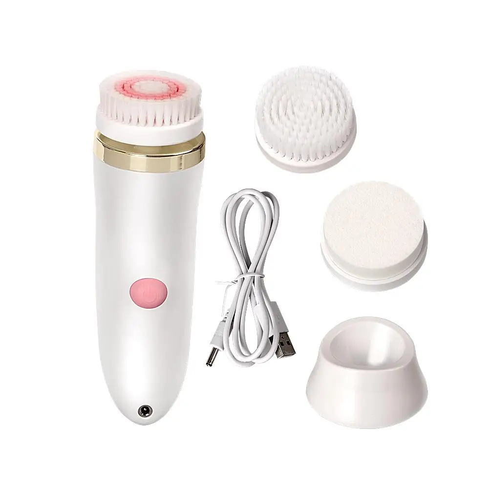 USB beauty водостойкая щетка для лица, набор для глубокой очистки с 2 различными вращающимися щеточными головками, двухскоростная Глубокая чистка лица devic