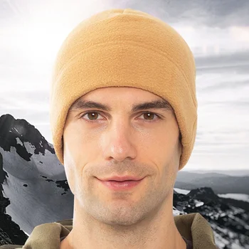 

Helisopus Winter Hats for Men Women Soft Thick Warm Fleece Hat Windproof Cap Outdoor Sports Cycling Warm Beanies Hat Men's Gift