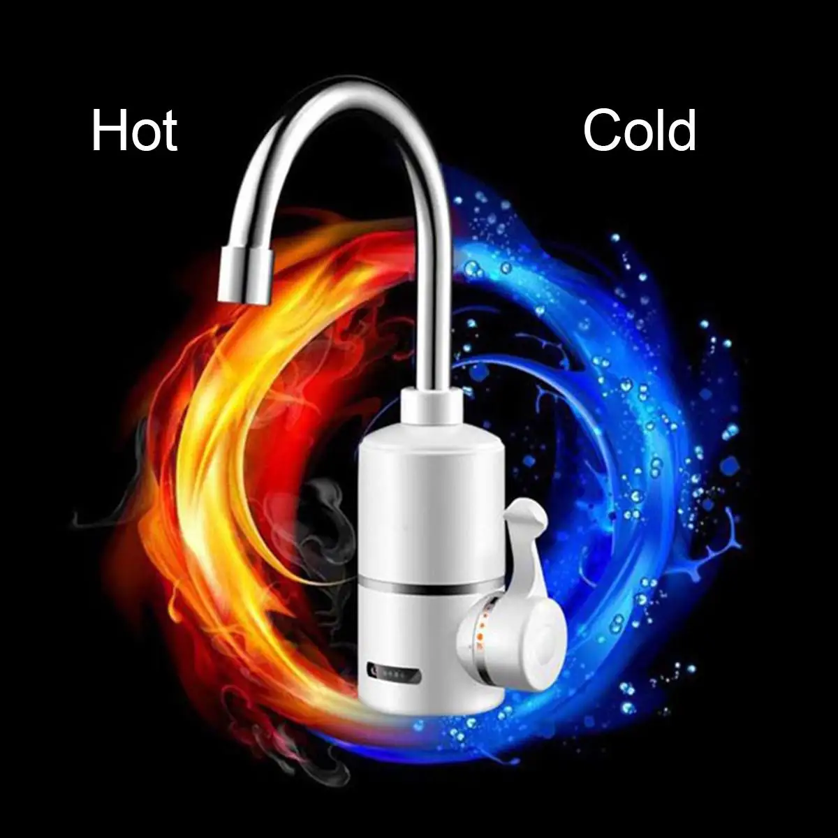 

220V 3000w Instant Electric Water Heater Tap Rotatable Hot Water Faucet Heater Cold Heating Faucet Tankless Rapid Heater