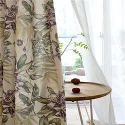 Tropical Rain Forest Print Shading Curtains for Living Dining Room Bedroom
